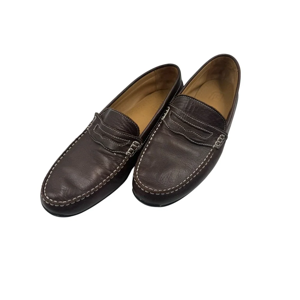 FootJoy Club Casuals Dark Brown Leather Penny Loafers 79064 Mens 11 M